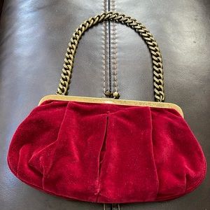 J. Crew Velvet purse/clutch